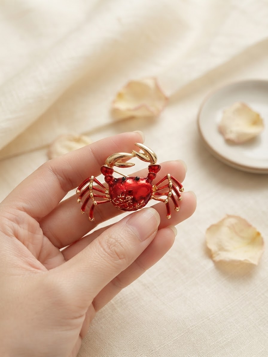 Red crab broch
