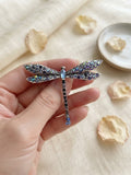 Silver colorful bee brooch pin