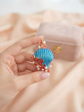 Seashell brooch pin