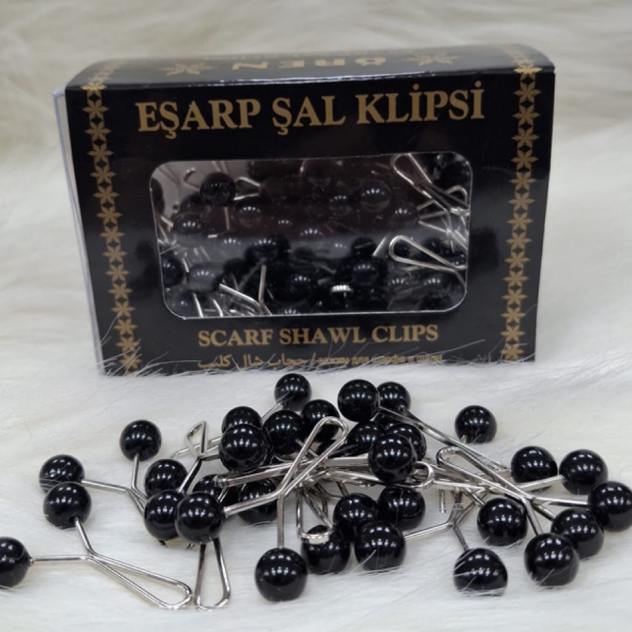 1 turkish clip black pin