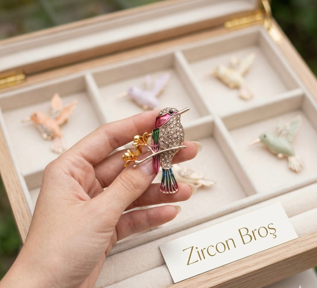 Cute Brid Brooch