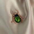 Green Bug Brooch