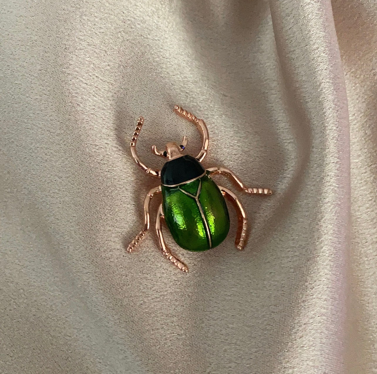 Green Bug Brooch