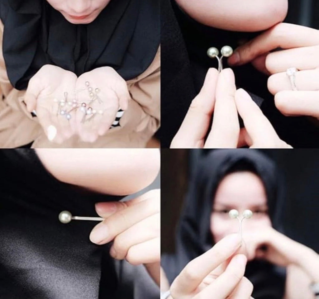 1 silver clip pin