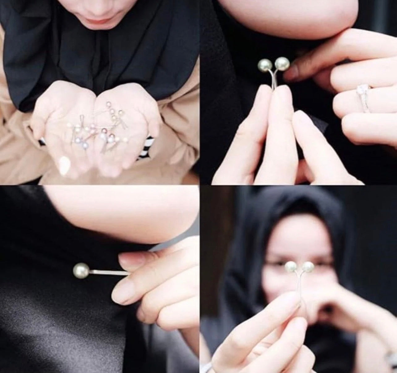 1 silver clip pin