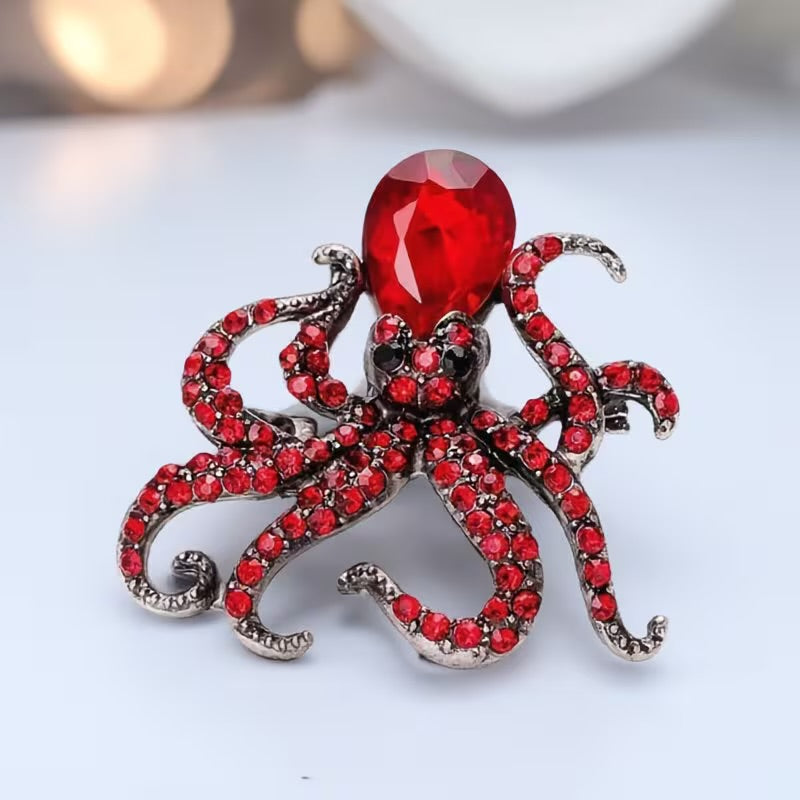 Octopus Brooch pin