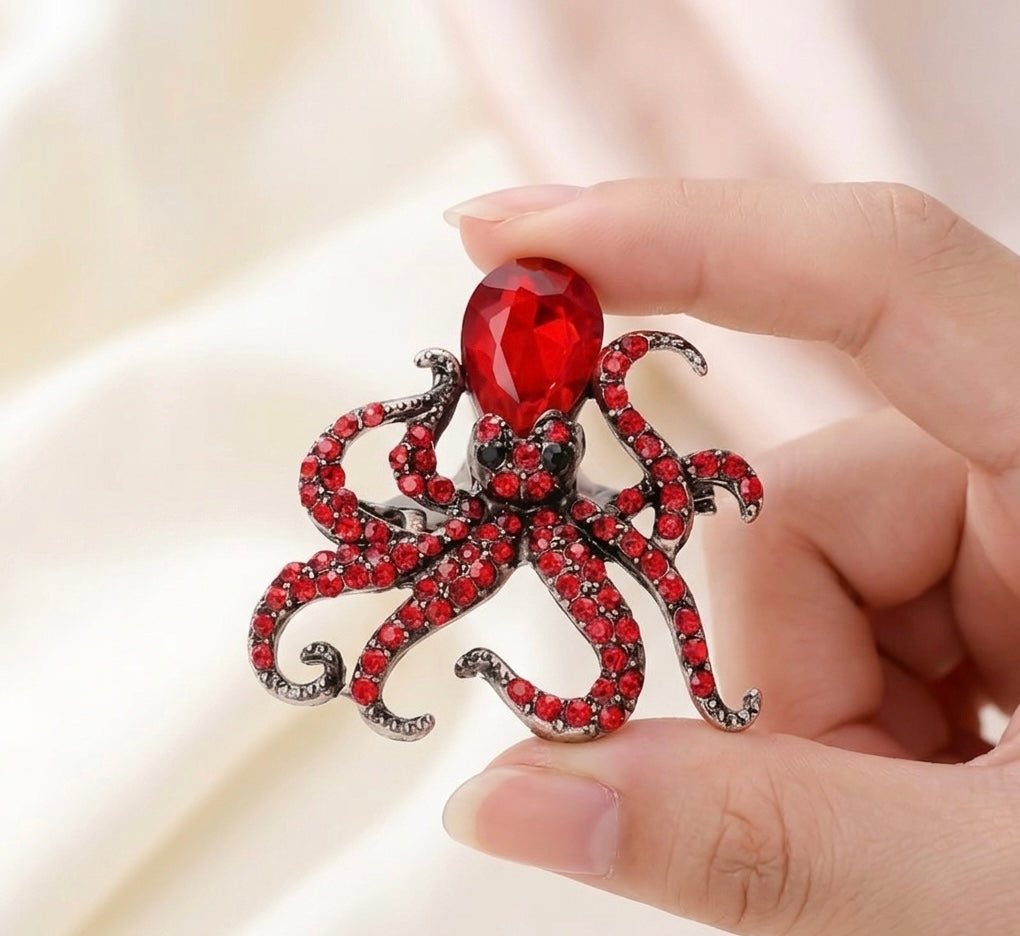 Octopus Brooch pin