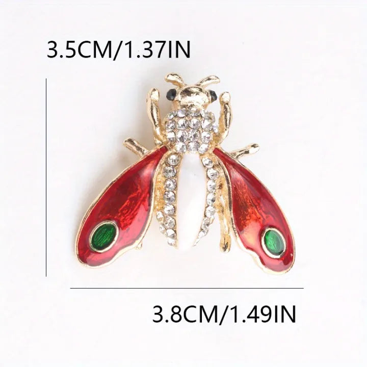 Fashionable creative individual simple dripping oil enamel bee brooch