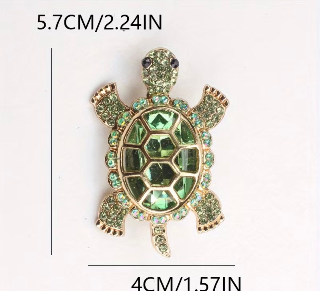 Creative Fashion Personality Rhinestone Trend Light Luxury Turtle Brooch
